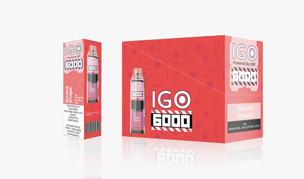 IGO 6000 | Rechargeable - Guava Grape (Disposable)