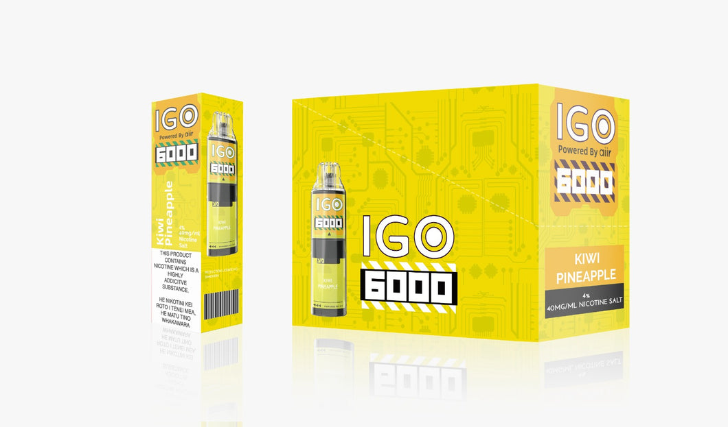 IGO 6000 | Rechargeable - Kiwi Pineapple (Disposable)