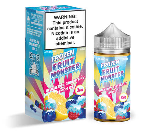 Frozen Fruit Monster - Blueberry Raspberry Lemon Ice - Vape N Save Berry, Blueberry, Citrus, Frozen Fruit Monster, Fruit, Ice, Import E-Liquids, Jam Monster, Lemon, Raspberry