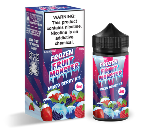 Frozen Fruit Monster - Mixed Berry Ice - Vape N Save Berry, Blackberry, Blueberry, Frozen Fruit Monster, Fruit, Ice, Import E-Liquids, Jam Monster, Raspberry, Strawberry