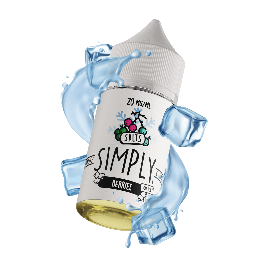 Simply Salts - Berries (on Ice) - Vape N Save Berry, Ice, Local E-Liquids Salts, Menthol, Simply, Simply Salts