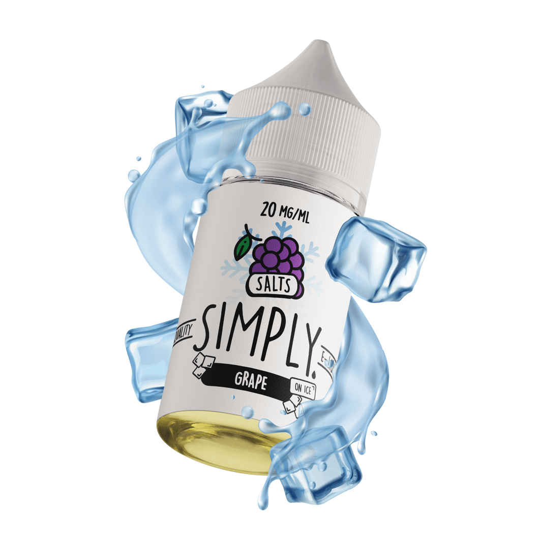 Simply Salts - Grape (On Ice) - Vape N Save Grape, Ice, Local E-Liquids Salts, Menthol, Simply, Simply Salts