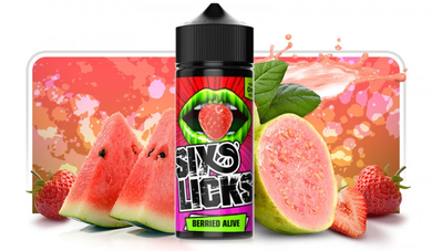 Six Licks - Berried Alive - Vape N Save Berry, Fruit, Guava, Import E-Liquids, Six Licks, Strawberry, Watermelon