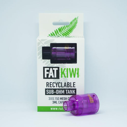 Fat Kiwi - Recyclable Sub-Ohm Tank (3 Pack) - Vape N Save Accessories, Disposable Tank, Fat Kiwi, New, Tank