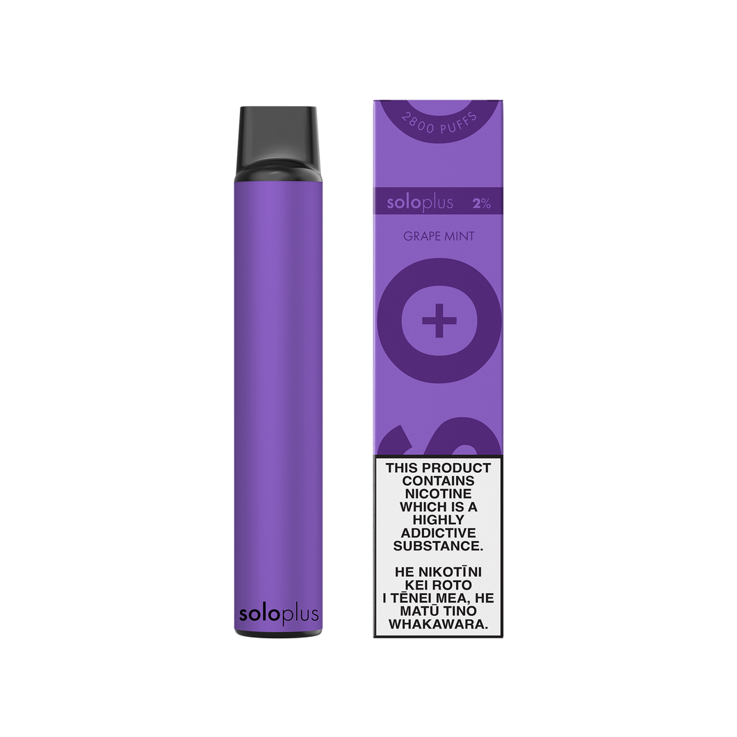 Solo Plus Disposable Vape - Grape Mint (Vape Kit)