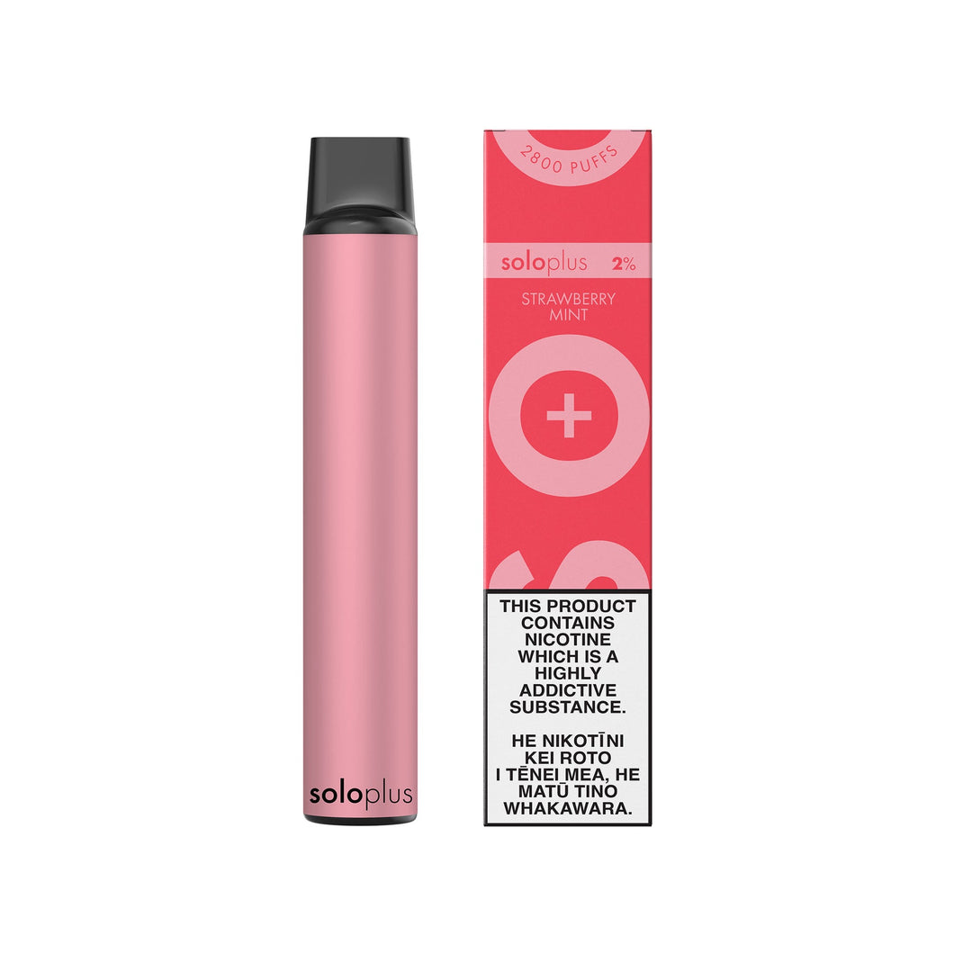 Solo Plus Disposable Vape - Strawberry Mint (Vape Kit)