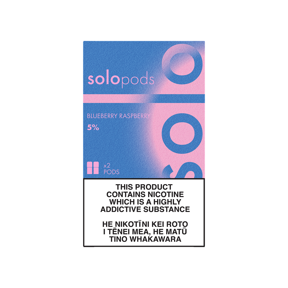 Solo - Blueberry Raspberry (Pod Only - 2 Pack)