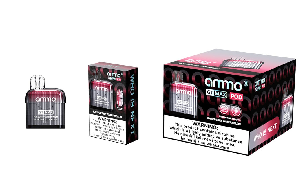 Ammo | GT MAX - Raspberry Watermelon (Pod Only)