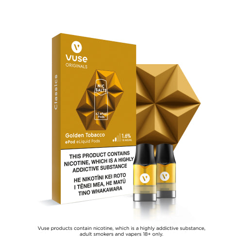 Vuse - Golden Tobacco (2 ePod Pack)
