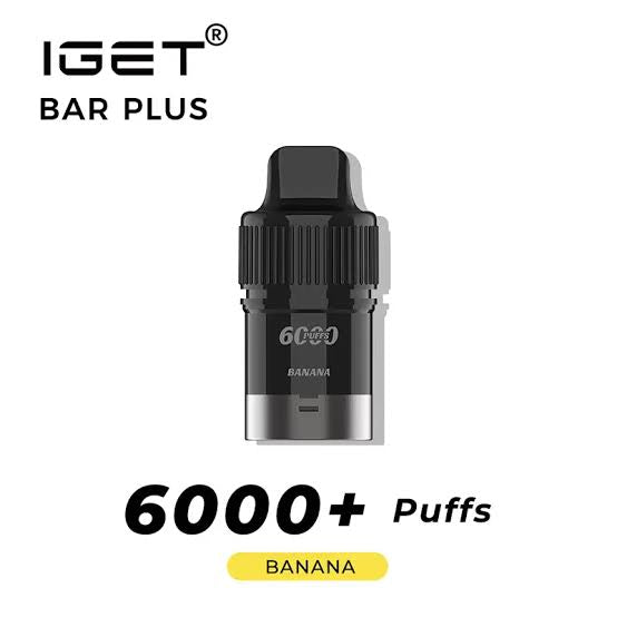 IGET Bar Plus Prefilled Pod 2.0 -  Banana (Pod Only)