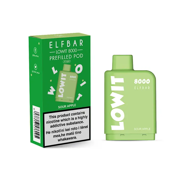 Elfbar Lowit 8000 - Sour Apple (Pod Only)