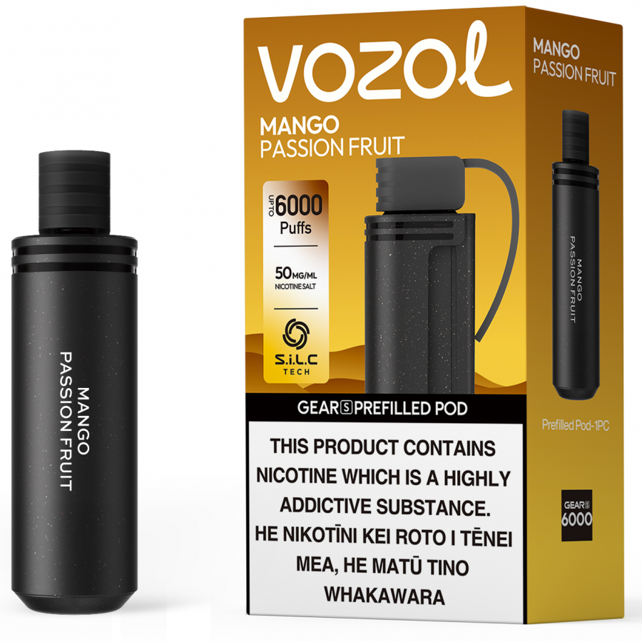 Vozol | Gear S - Mango Passionfruit (6000 Puffs Pod Only)