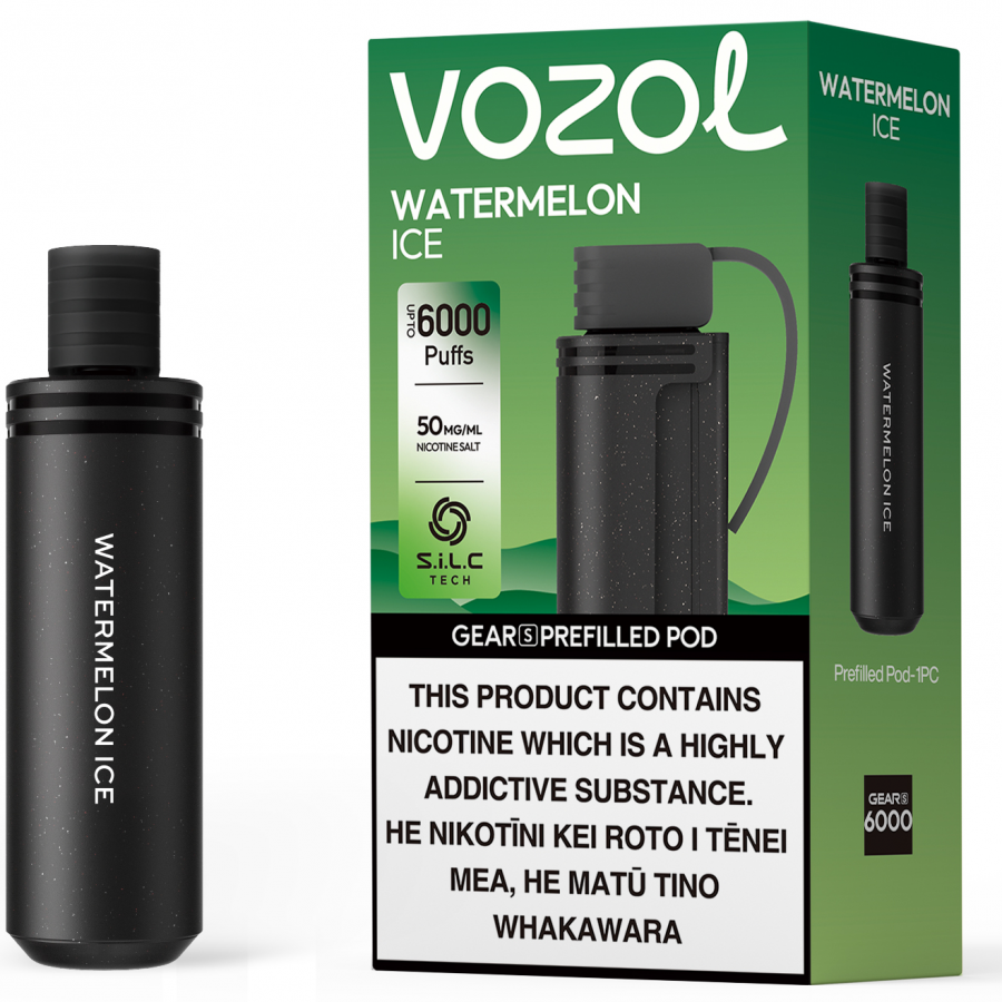 Vozol | Gear S - Watermelon Ice (6000 Puffs Pod Only)