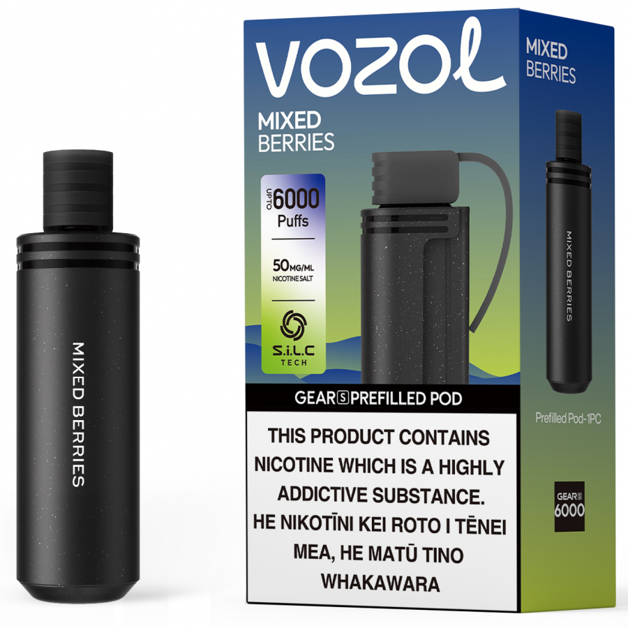 Vozol | Gear S - Mixed Berries (6000 Puffs Pod Only)