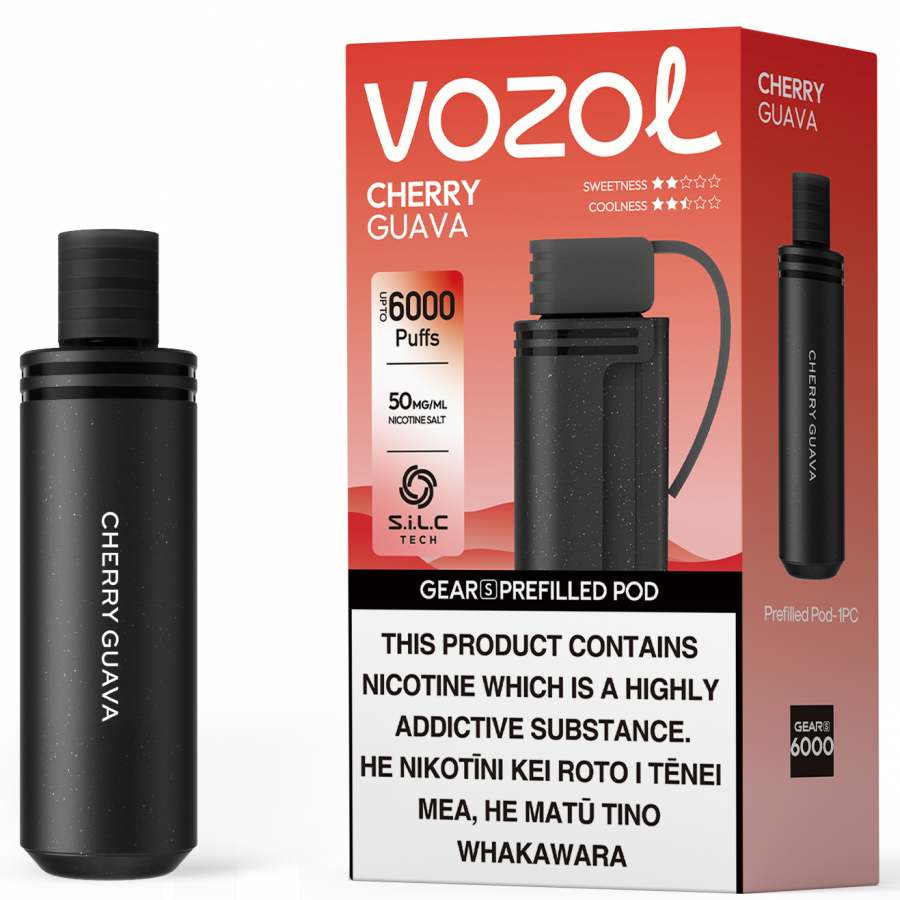 Vozol | Gear S - Cherry Guava (6000 Puffs Pod Only)