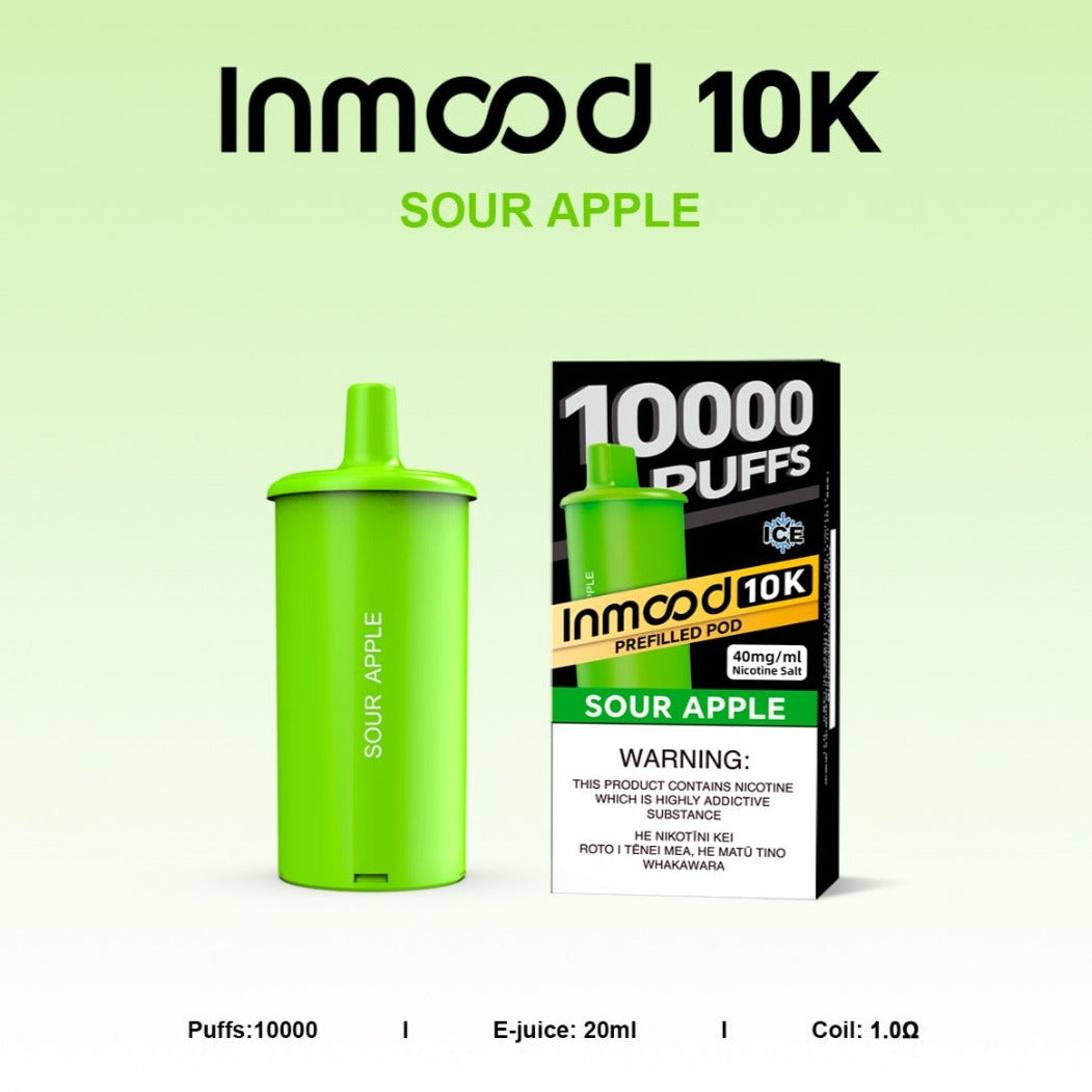 Inmood | 10K - Sour Apple (Pod Only)