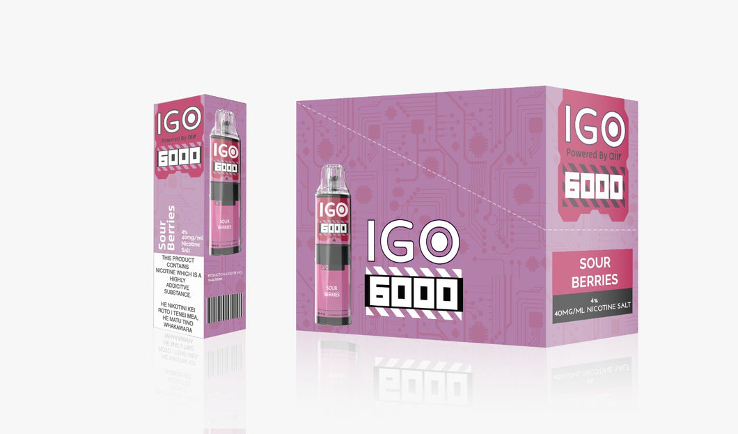 IGO 6000 | Rechargeable - Sour Berries (Disposable)