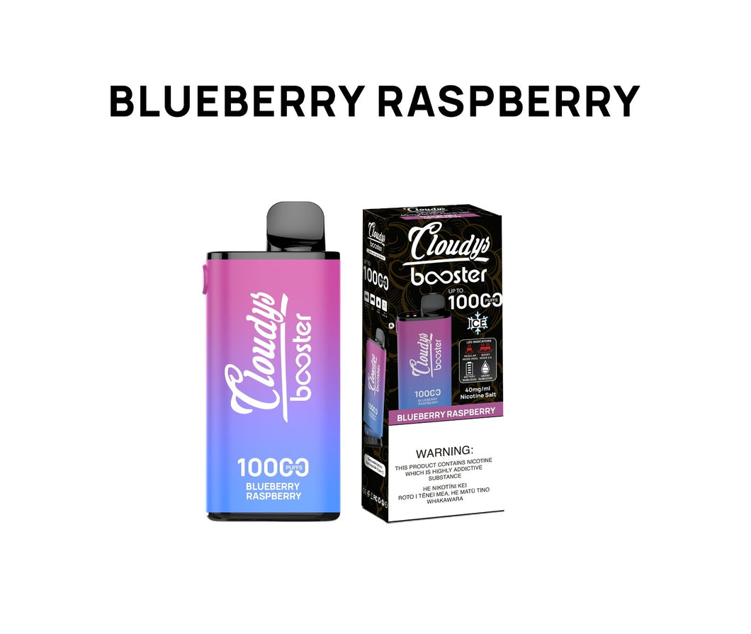Cloudys | Booster 10K - Blueberry Raspberry (Vape Kit)
