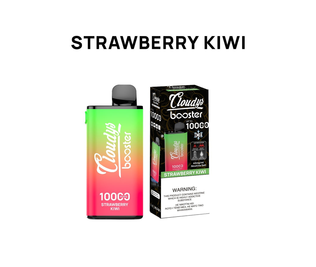 Cloudys Booster 10K - Strawberry Kiwifruit (Vape Kit)