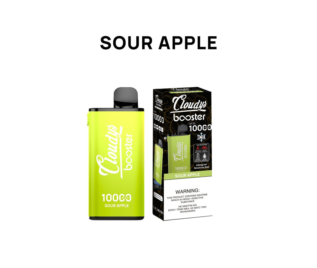 Cloudys | Booster 10K - Sour Apple (Vape Kit)