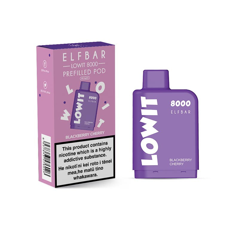 Elfbar Lowit 8000 - Blackberry Cherry (Pod Only)