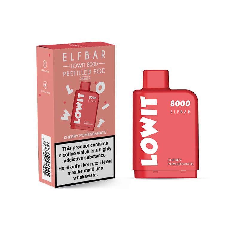 Elfbar | Lowit 8000 -  Cherry Pomegranate (Pod Only)