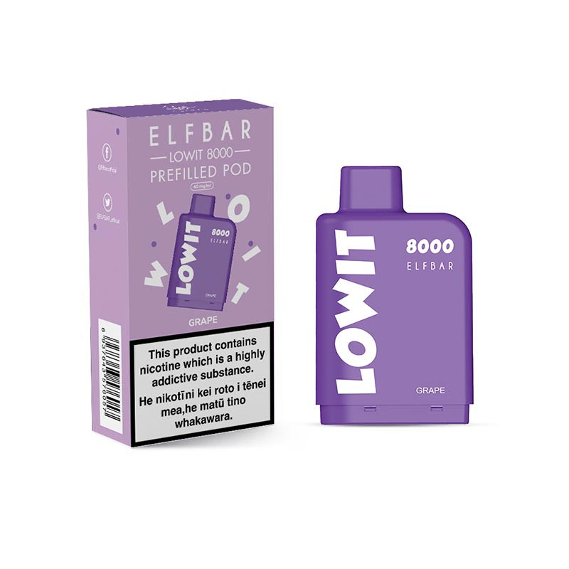 Elfbar | Lowit 8000 - Grape (Pod Only)