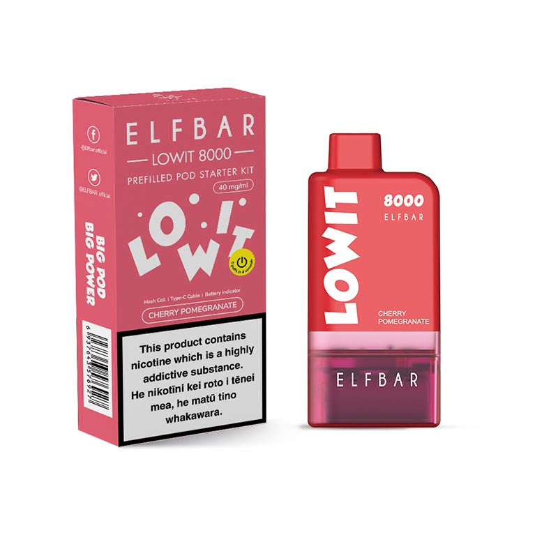 Elfbar | Lowit 8000 Starter Kit -  Cherry Pomegranate