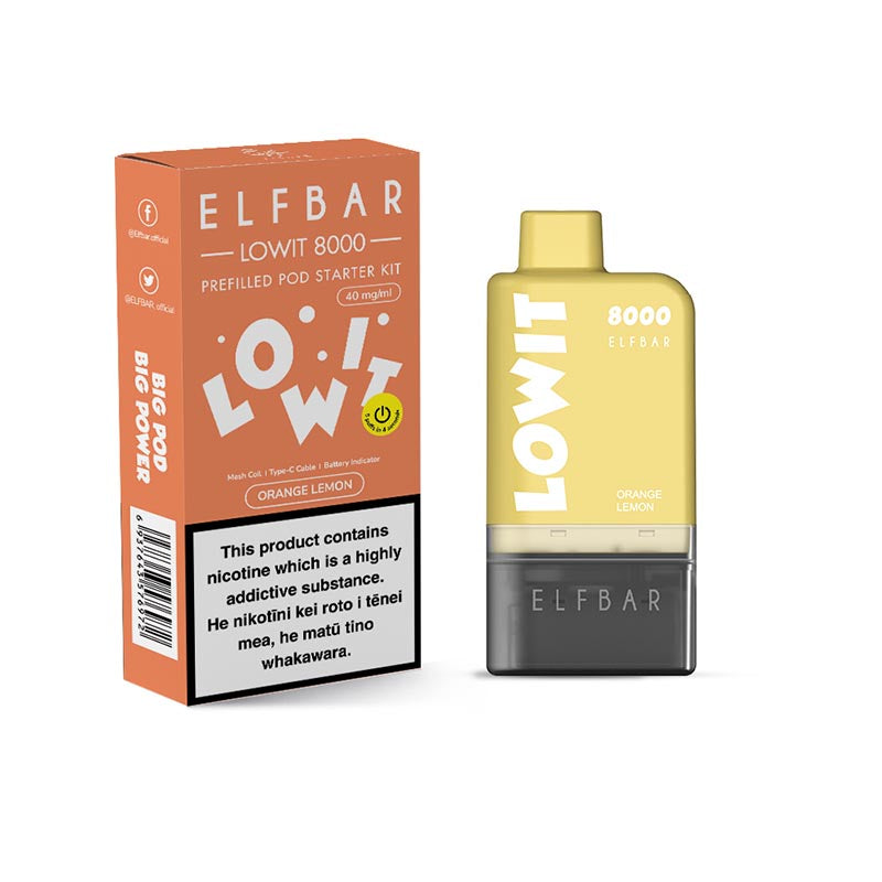 Elfbar | Lowit 8000 Starter Kit - Orange Lemon