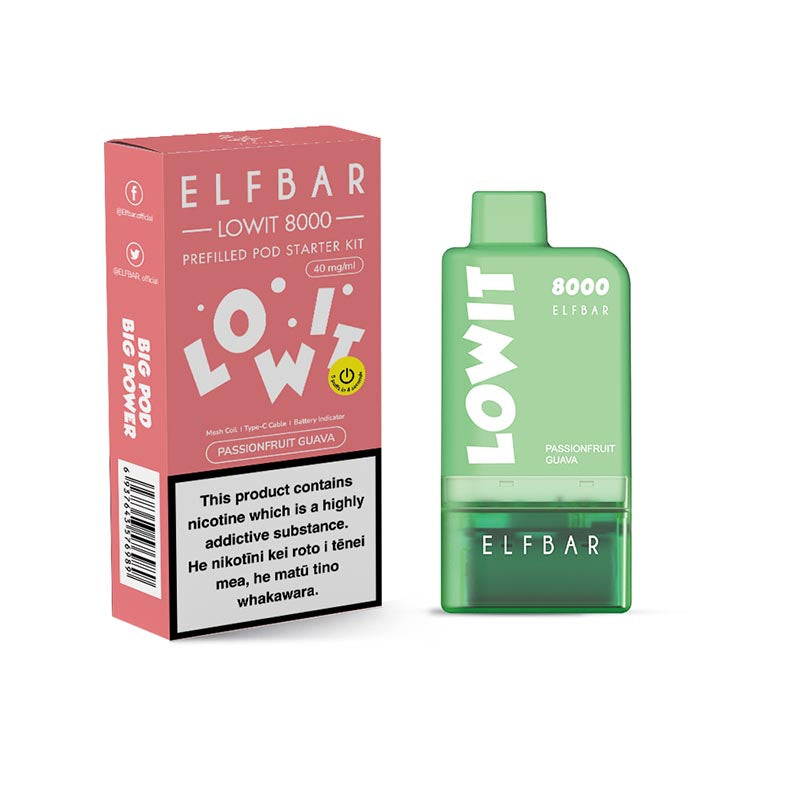 Elfbar Lowit 8000 Starter Kit - Passionfruit Guava