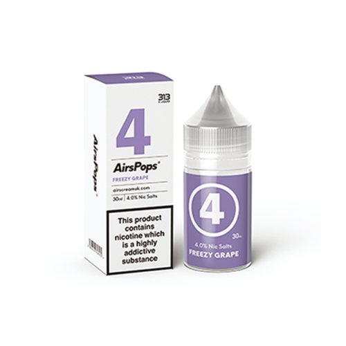 Airscream - Airspops E-Liquid - Freezy Grape (#4) Salts - Vape N Save Airscream, Fruit, Grape, Import E-Liquids Salts, New