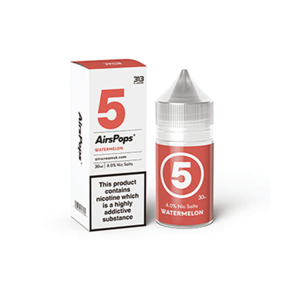 Airscream - Airspops E-Liquid - Watermelon (#5) Salts - Vape N Save Airscream, Fruit, Import E-Liquids Salts, New, Watermelon