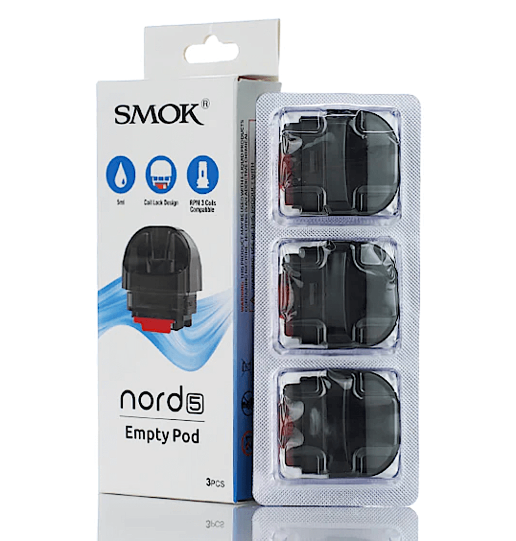 SMOK - Nord 5 Empty Pods (5mL, 3 Pack No Coils)