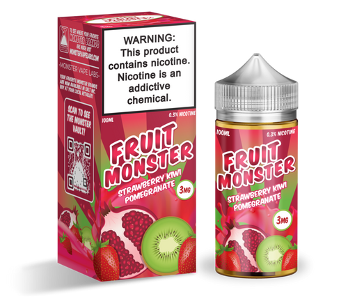 Fruit Monster - Strawberry Kiwi Pomegranate - Vape N Save Berry, Fruit, Fruit Monster, Import E-Liquids, Jam Monster, Kiwifruit, Pomegranate, Strawberry