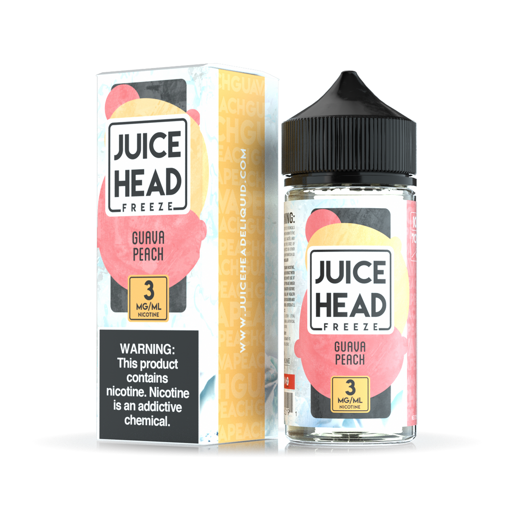 Juice Head Freeze - Guava Peach - Vape N Save Fruit, Guava, Import E-Liquids, Juice Head, Juice Head Freeze, Menthol, Peach