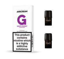 Load image into Gallery viewer, Airscream AirsPops - Grape Cognac (2 Pods Pack) - Vape N Save Air Scream, Airscream, AirsPops, Disposable, Filled Pods, Fruit, Grape
