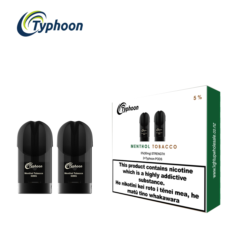 Typhoon -  NEW Menthol Tobacco (2 Pods Pack)