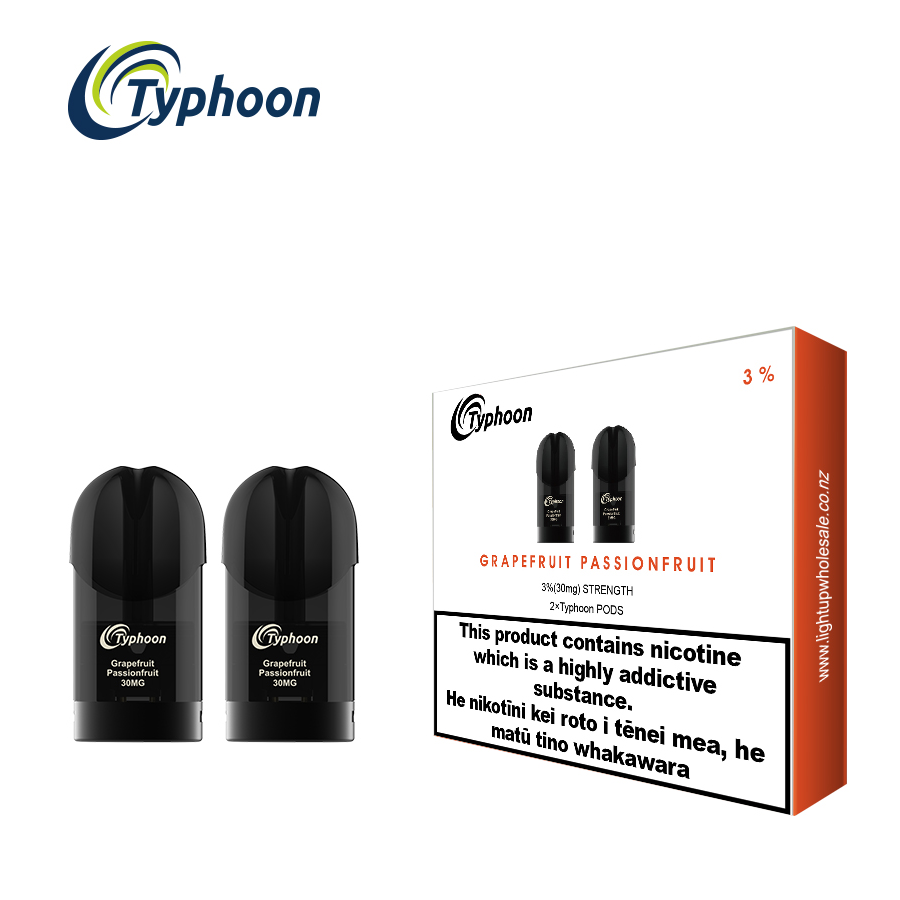 Typhoon - NEW Grapefruit Passionfruit (2 Pods Pack)