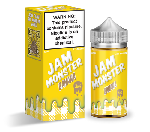 Jam Monster - Banana - Vape N Save Bakery, Banana, Butter, Fruit, Import E-Liquids, Jam Monster