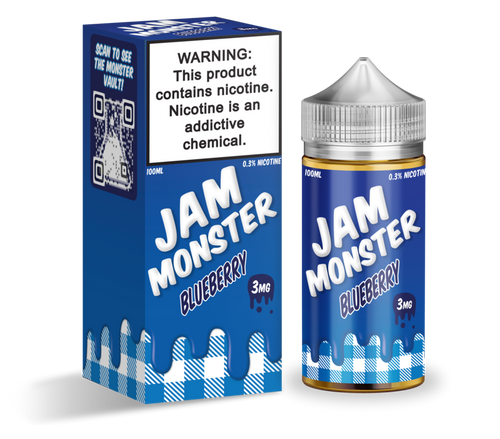 Jam Monster - Blueberry - Vape N Save Bakery, Berry, Blueberry, Butter, Fruit, Import E-Liquids, Jam Monster