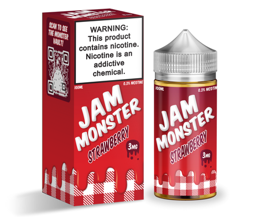 Jam Monster - Strawberry - Vape N Save Bakery, Berry, Fruit, Import E-Liquids, Jam Monster, Strawberry