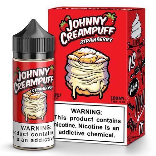 Johnny Creampuff - Strawberry - Vape N Save Bakery, Berry, Dessert, Fruit, Import E-Liquids, Johnny Creampuff, Strawberry, Sweet, Vanilla