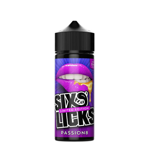 Six Licks - Passion8 - Vape N Save Fruit, Import E-Liquids, Passionfruit, Pear, Six Licks