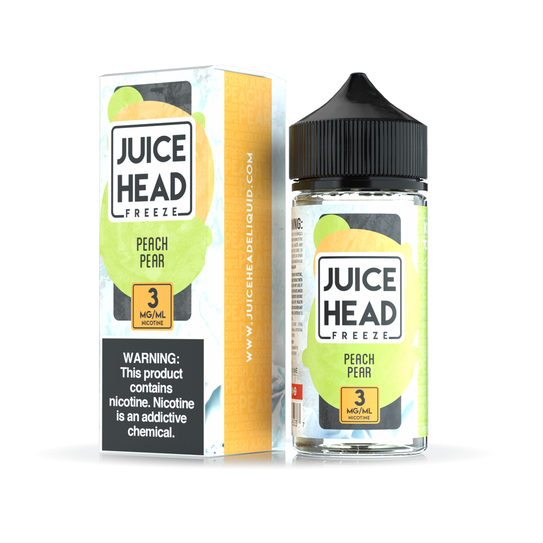 Juice Head Freeze - Peach Pear - Vape N Save Fruit, Import E-Liquids, Juice Head, Juice Head Freeze, Menthol, Peach, Pear