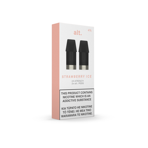 Alt - Strawberry Ice (2 Pod Pack) - Vape N Save Alt, Berry, Disposable, Filled Pods, Ice, Local E-Liquids, Strawberry, Sweet