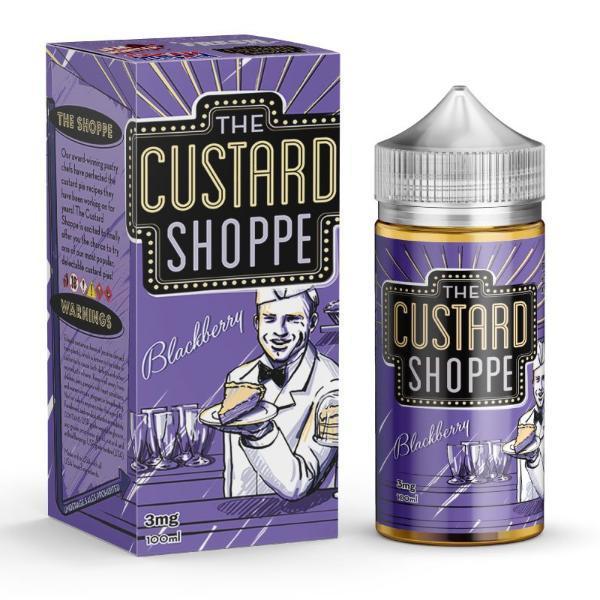 The Custard Shoppe - Blackberry - Vape N Save Bakery, Berry, Blackberry, Custard, Fruit, Import E-Liquids, The Custard Shoppe