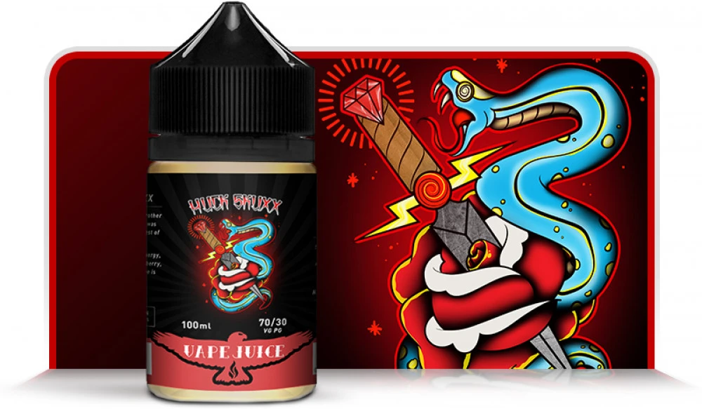 Vapejuice - Huck Skuxx - Vape N Save Berry, Fruit, Local E-Liquids, Strawberry, Vapejuice