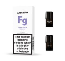 Load image into Gallery viewer, Airscream AirsPops - Freezy Grape (2 Pods Pack) - Vape N Save Air Scream, Airscream, AirsPops, Disposable, Filled Pods, Fruit, Grape, Ice

