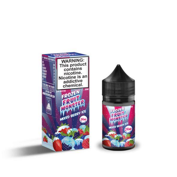 Frozen Fruit Monster Salt - Mixed Berry Ice - Vape N Save Berry, Blackberry, Blueberry, Frozen Fruit Monster, Fruit, Ice, Import E-Liquids Salts, Jam Monster, Raspberry, Strawberry