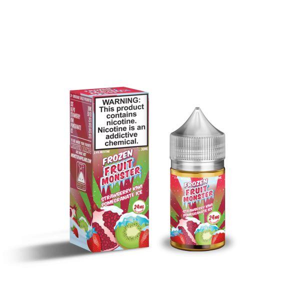 Frozen Fruit Monster Salt - Strawberry Kiwi Pomegranate Ice - Vape N Save Berry, Frozen Fruit Monster, Fruit, Ice, Import E-Liquids Salts, Jam Monster, Kiwifruit, Pomegranate, Strawberry